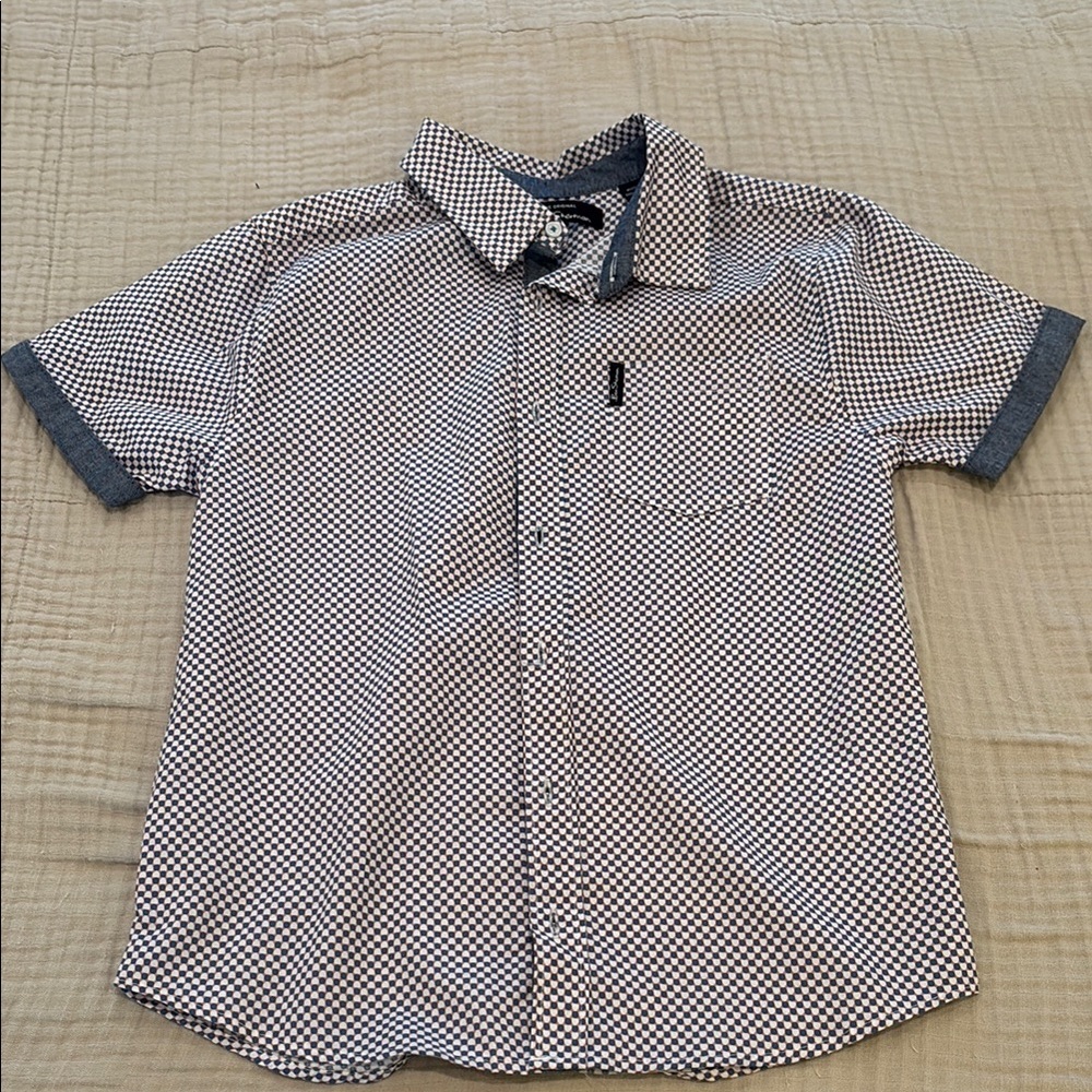Ben Sherman Blue and White Patterned Shirt